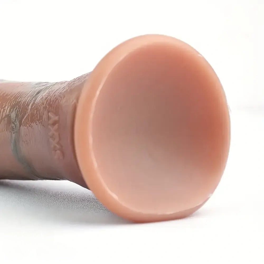 Flesh tone realistic silicone dildo, photo 3