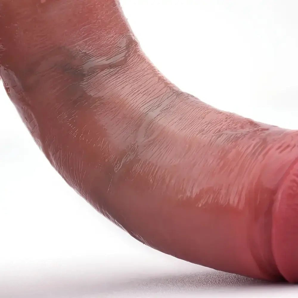 Flesh tone realistic silicone dildo, photo 7