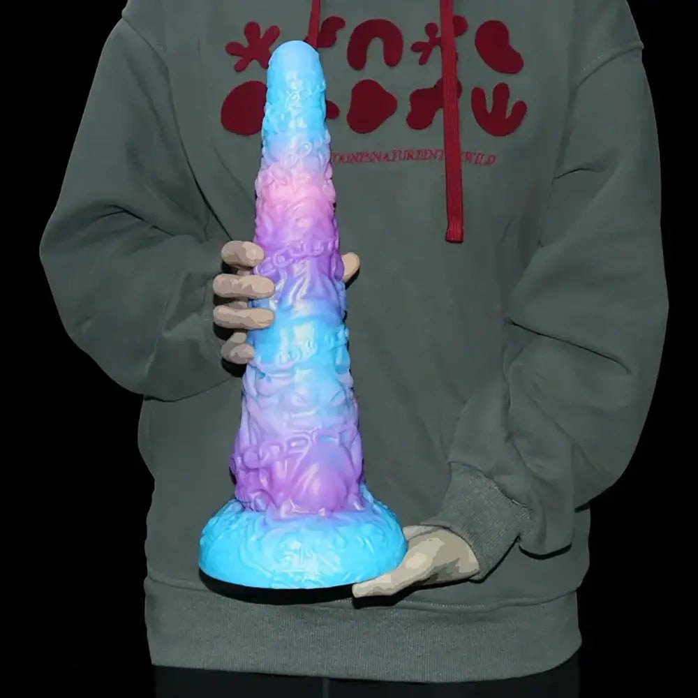 Mixed color skull chain fantasy dildo, photo 9