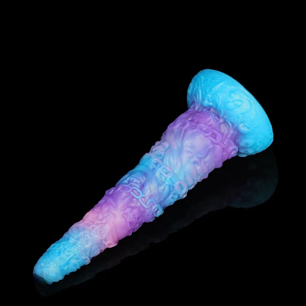 Skull and chain textured fantasy tower dildo, photo 7
