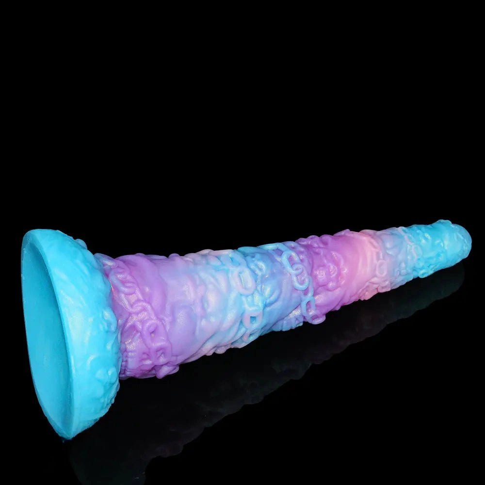 Skull and chain textured fantasy tower dildo, photo 8