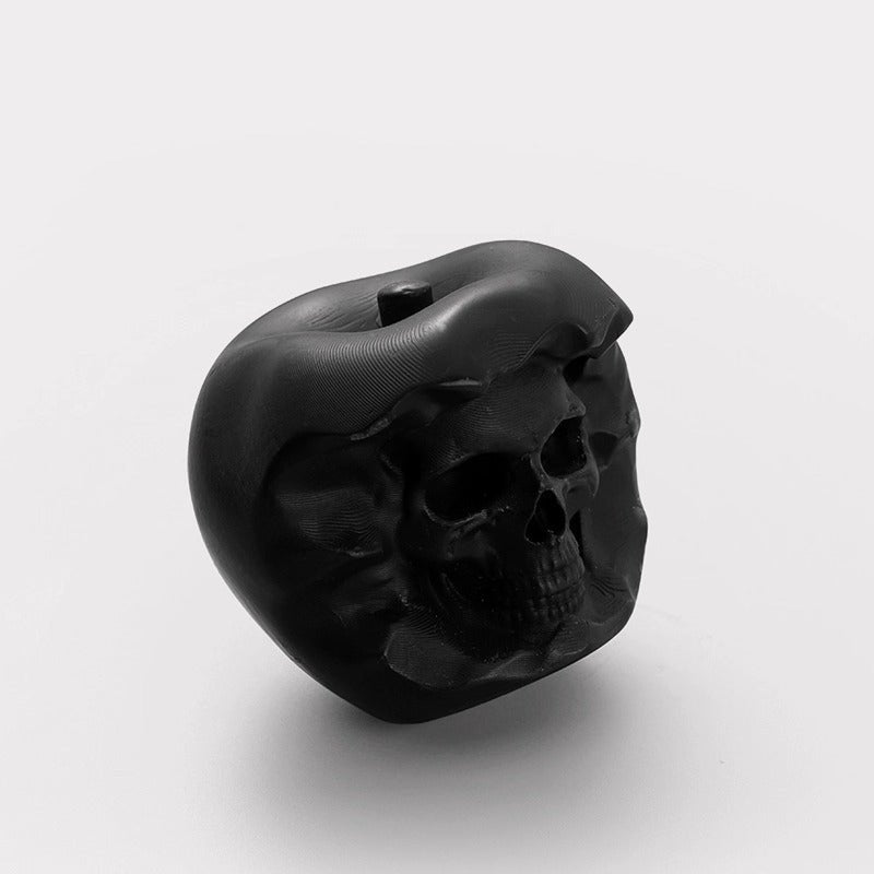 Black skull shaped bdsm wax candle, photo 5