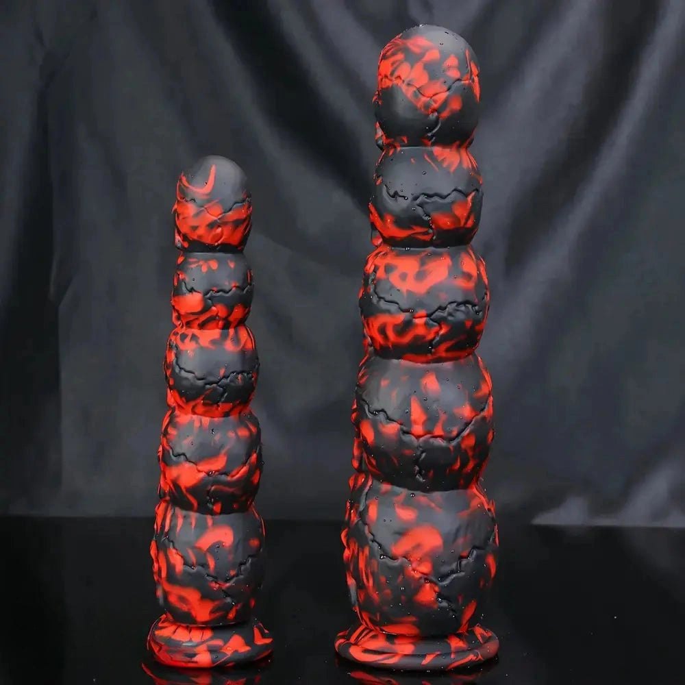 Mixed color stacked skull fantasy dildo, photo 6