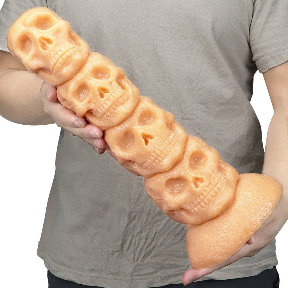 Stacked skull totem fantasy dildo, photo 11