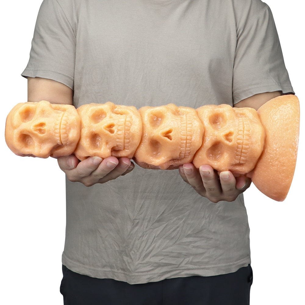 Stacked skull totem fantasy dildo, photo 12