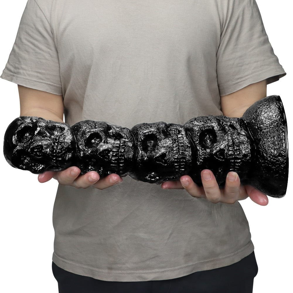 Stacked skull totem fantasy dildo, photo 4