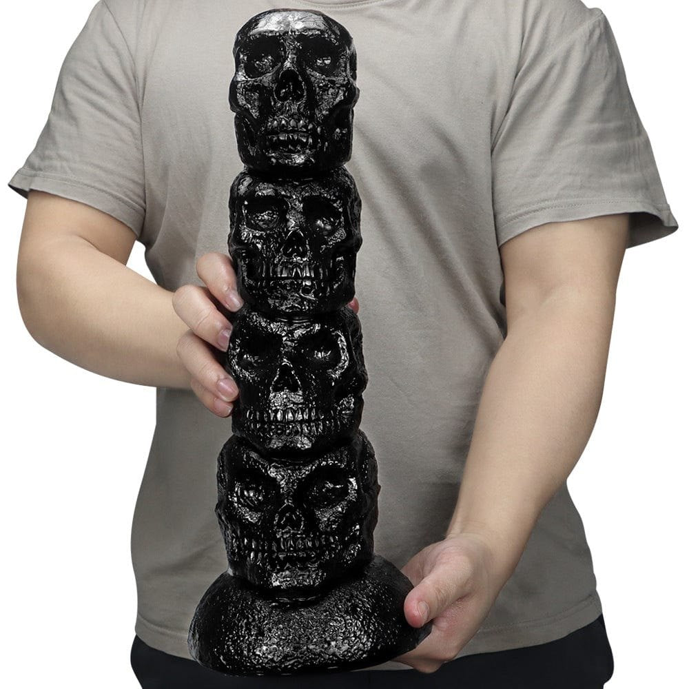 Stacked skull totem fantasy dildo, photo 5