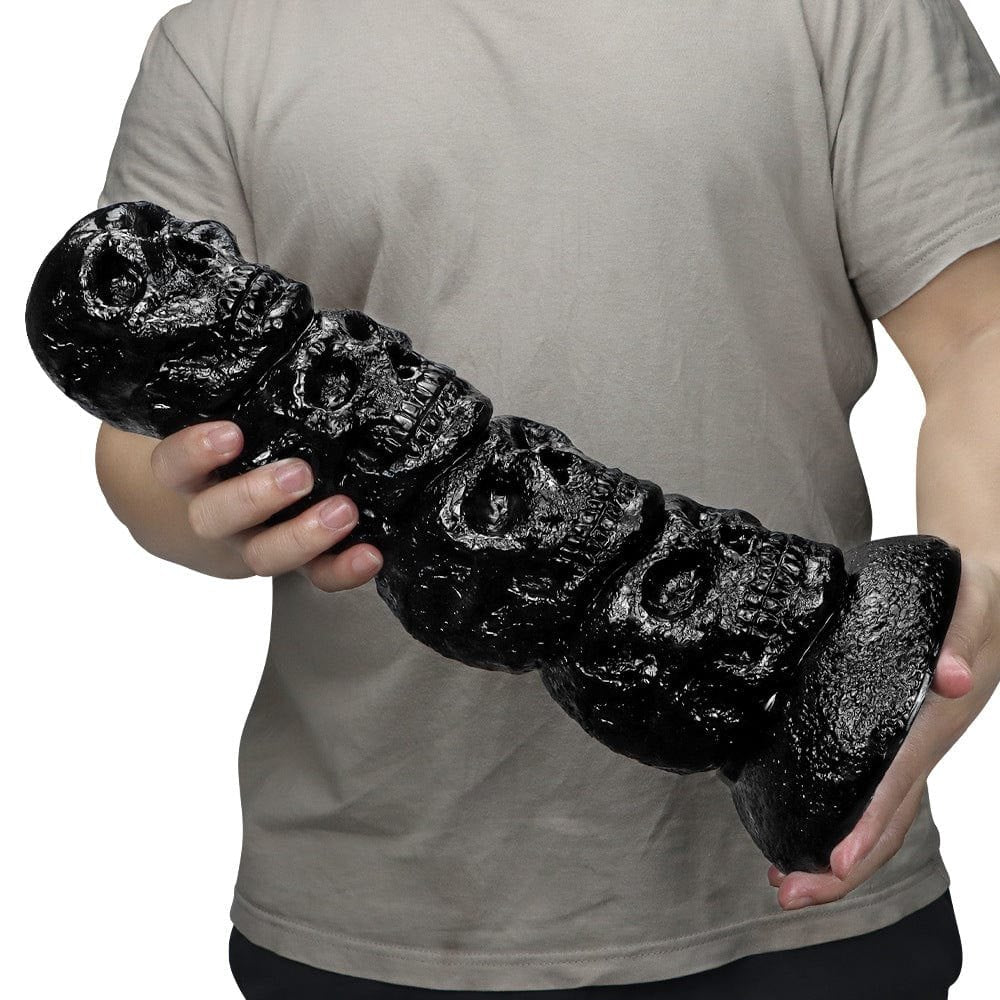 Stacked skull totem fantasy dildo, photo 6