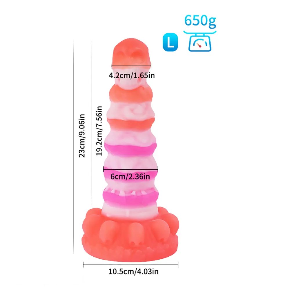 D skull totem silicone fantasy dildo