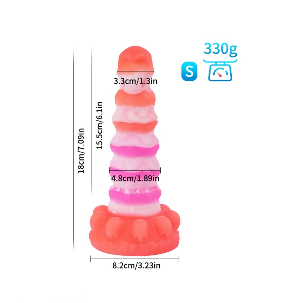 D skull totem silicone fantasy dildo