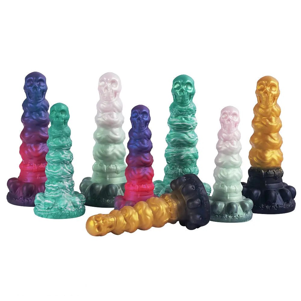 Skull totem silicone fantasy dildo, photo 1