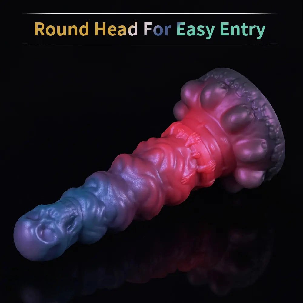 Skull totem silicone fantasy dildo, photo 13