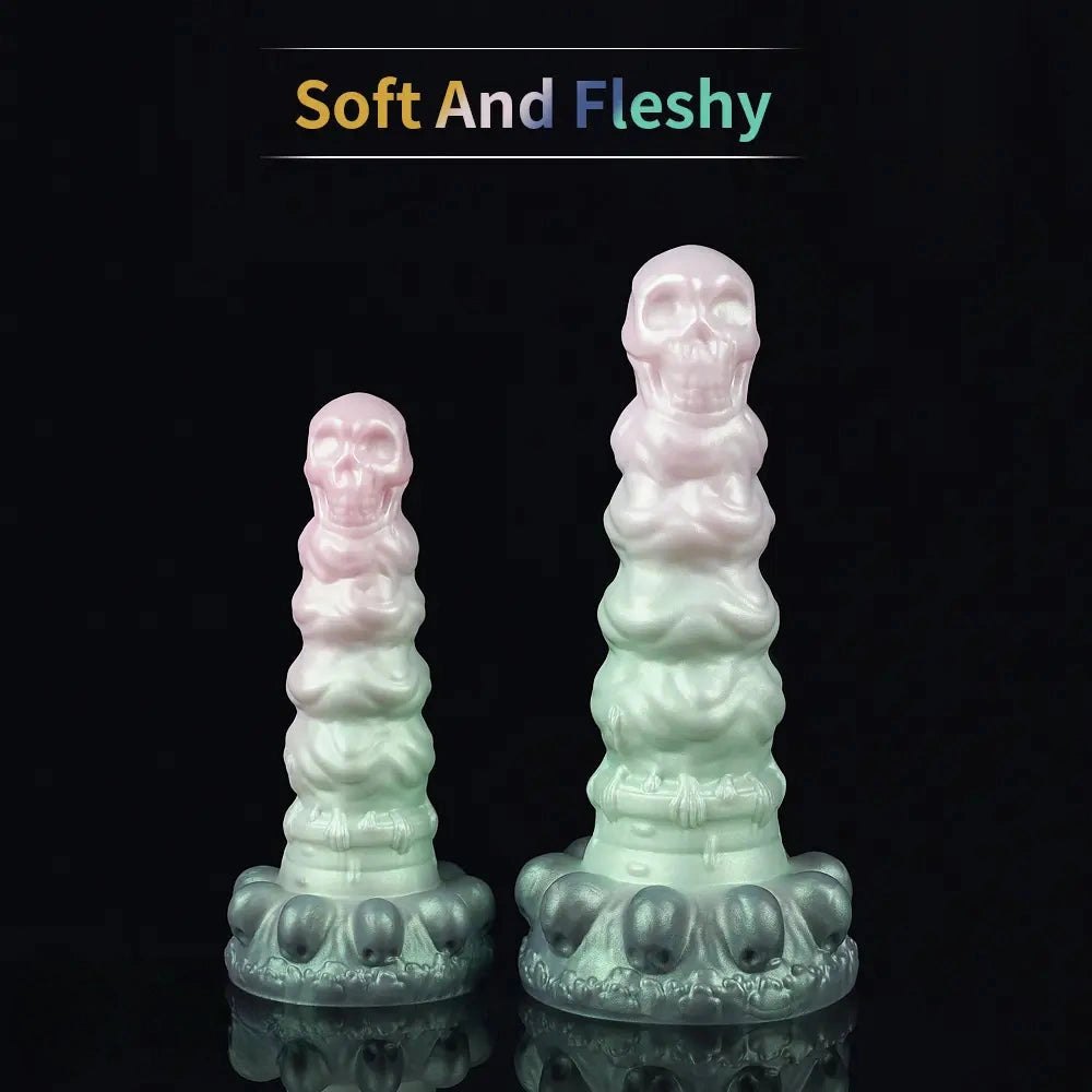 Skull totem silicone fantasy dildo, photo 14
