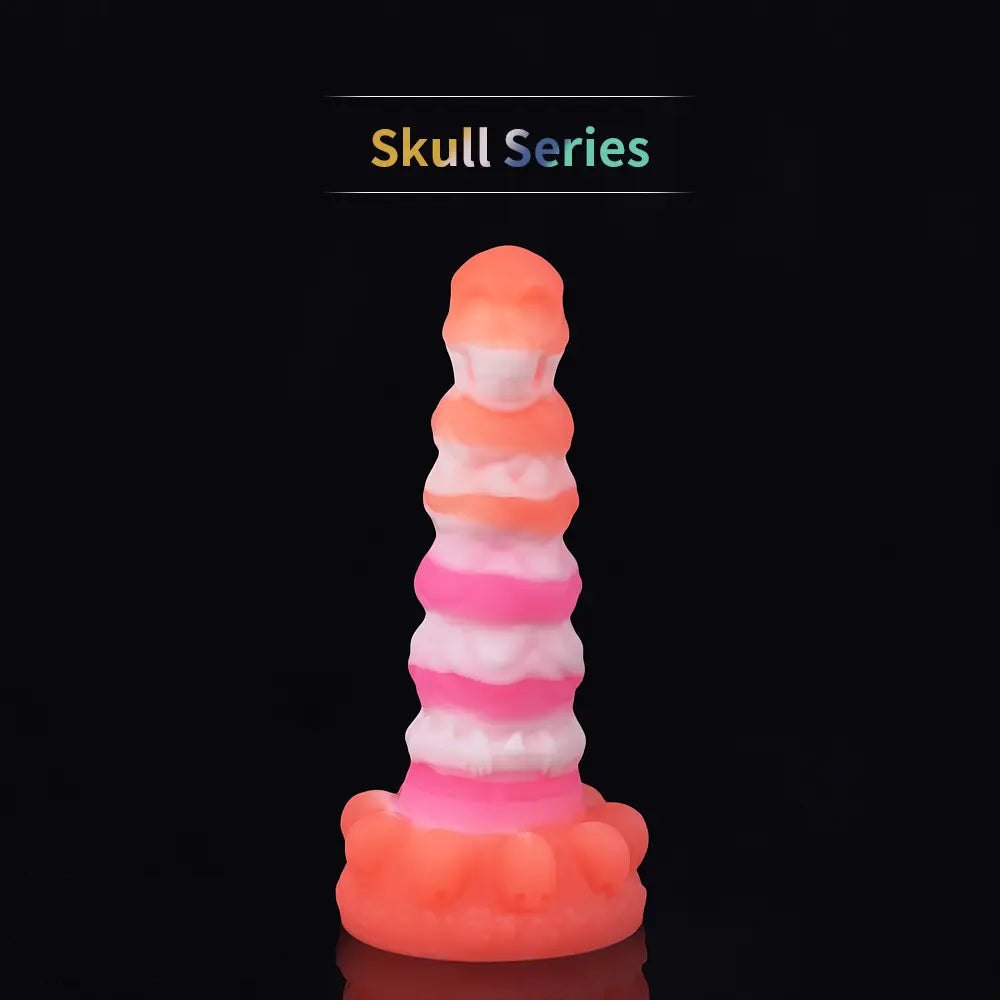 Skull totem silicone fantasy dildo, photo 15