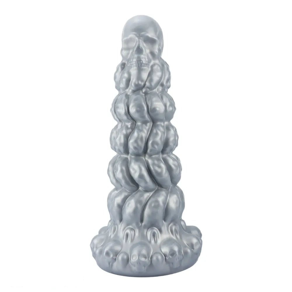 Metallic skull-stacked fantasy dildo, photo 13