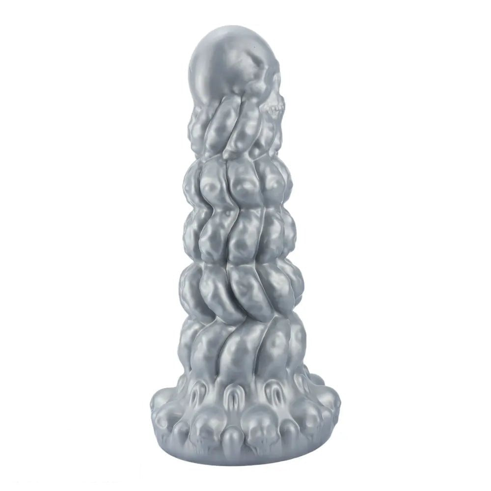 Metallic skull-stacked fantasy dildo, photo 14