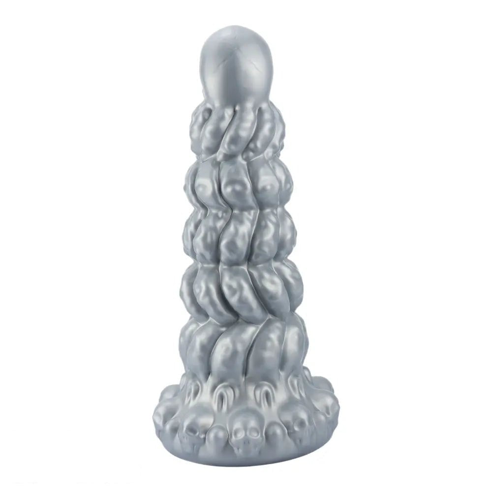 Metallic skull-stacked fantasy dildo, photo 15