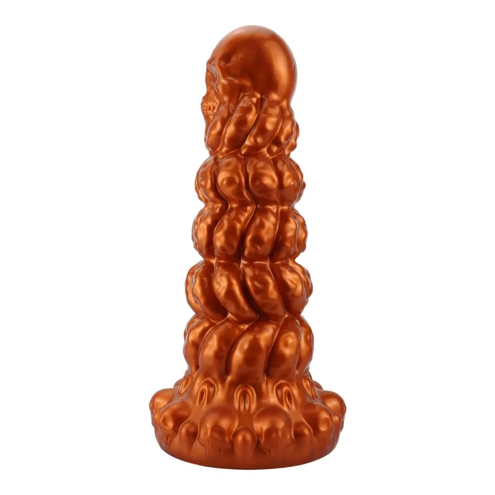 Metallic skull-stacked fantasy dildo, photo 4