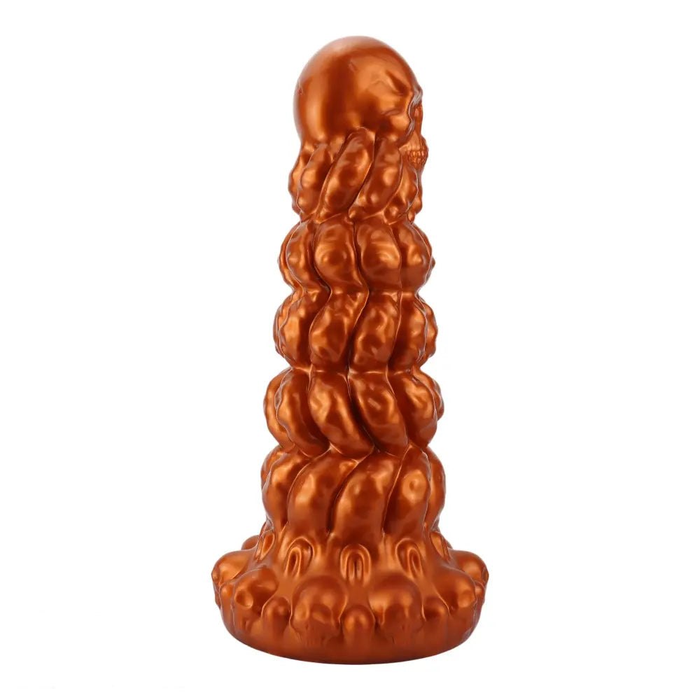 Metallic skull-stacked fantasy dildo, photo 6