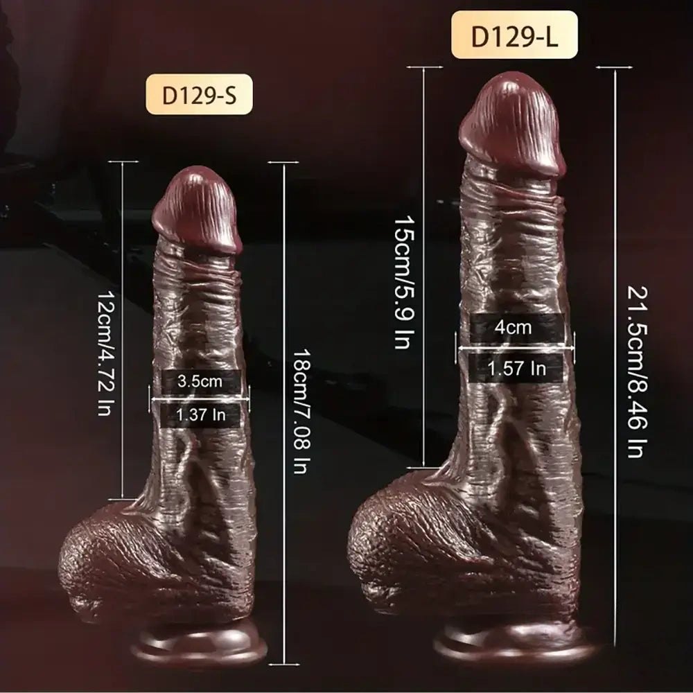 Sliding foreskin suction cup realistic dildo, photo 11