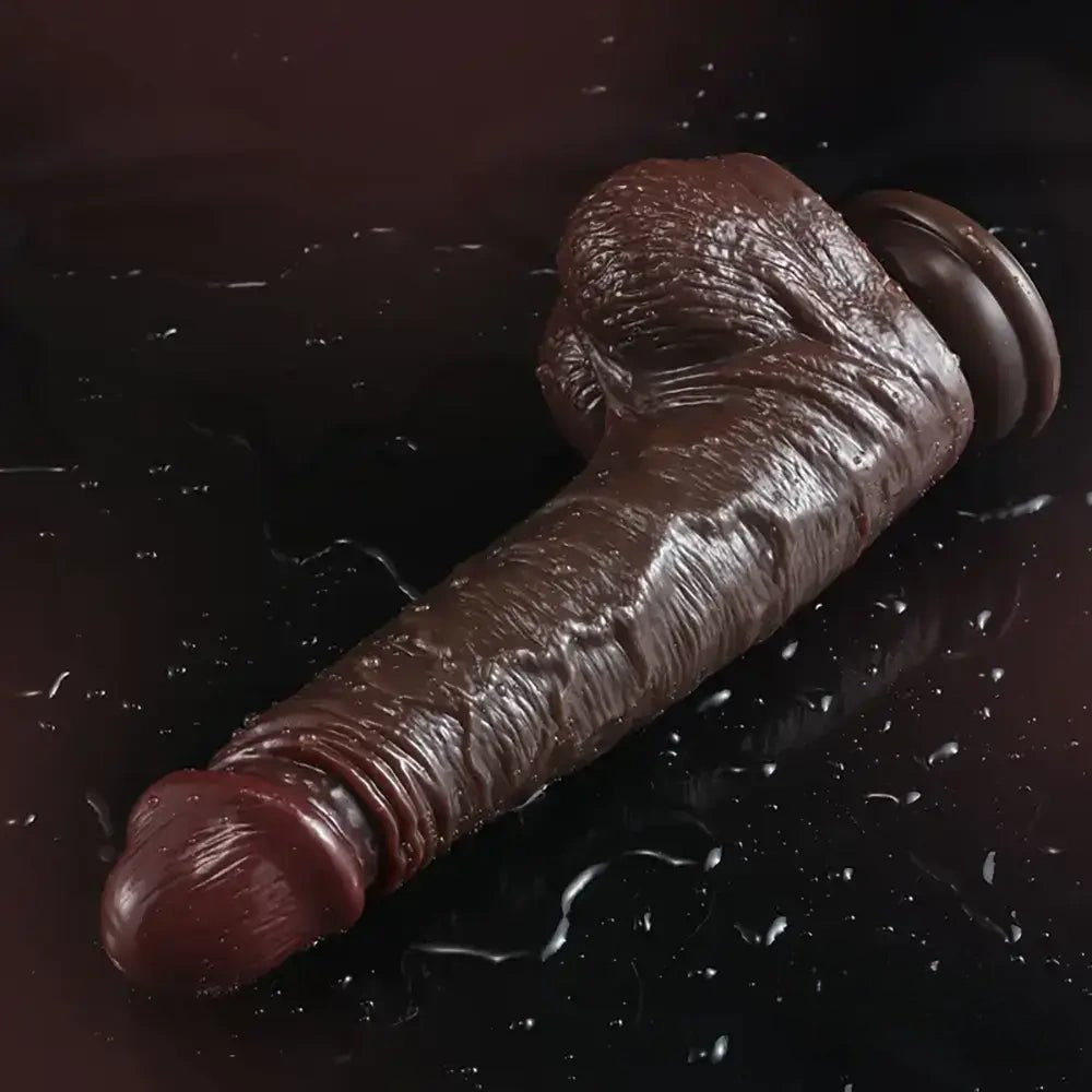 Sliding foreskin suction cup realistic dildo, photo 3