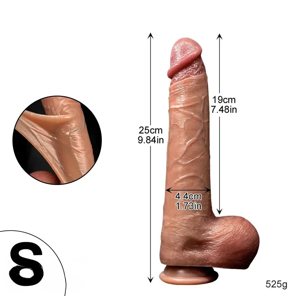 Flesh tone sliding skin strap-on dildo, photo 6