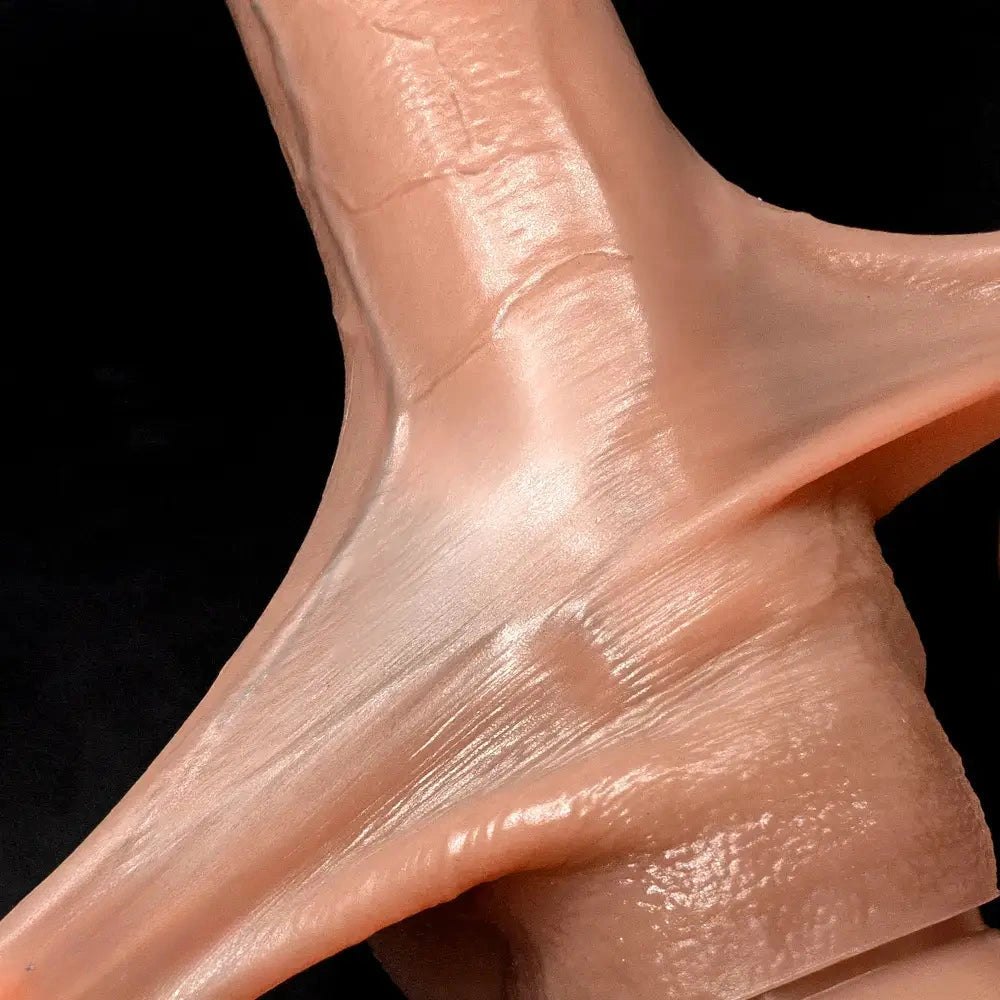 Flesh tone sliding skin strap-on dildo, photo 9