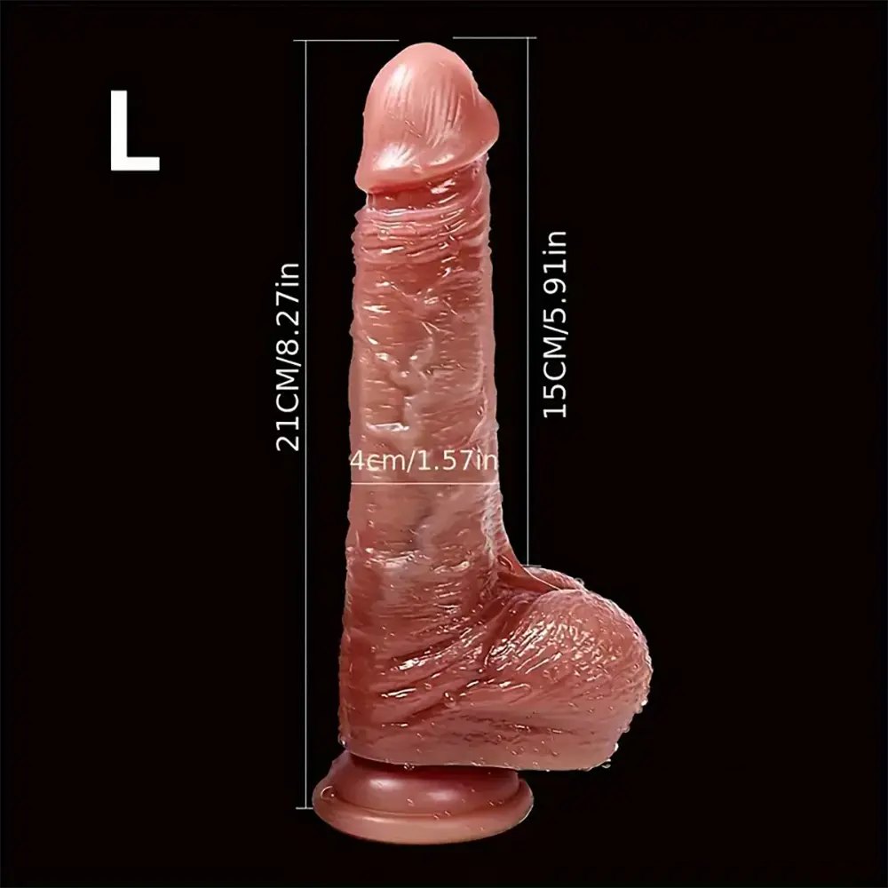 Flesh-tone sliding skin dildo, photo 7