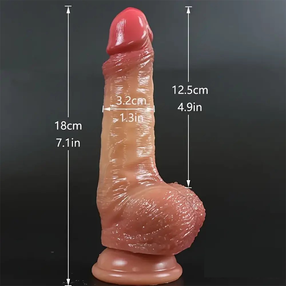 Flesh sliding skin suction cup dildo, photo 10