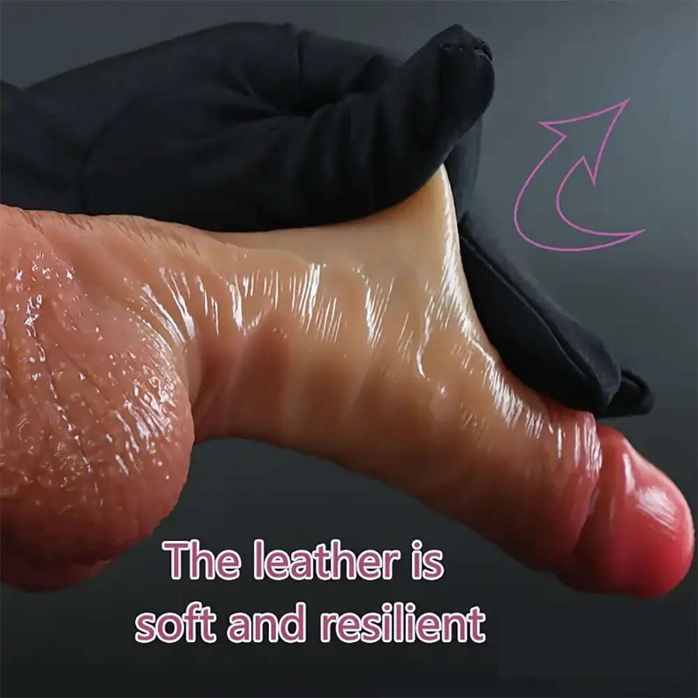Flesh sliding skin suction cup dildo, photo 3