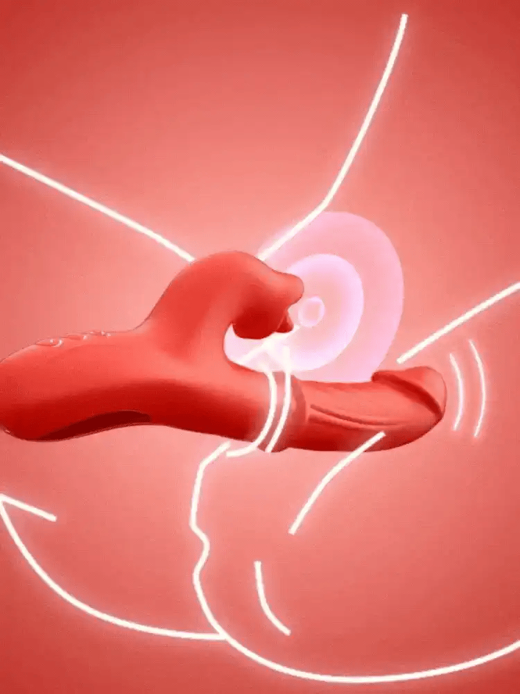 Lick Thrust Vibrator for women close-up detail – WildNightX