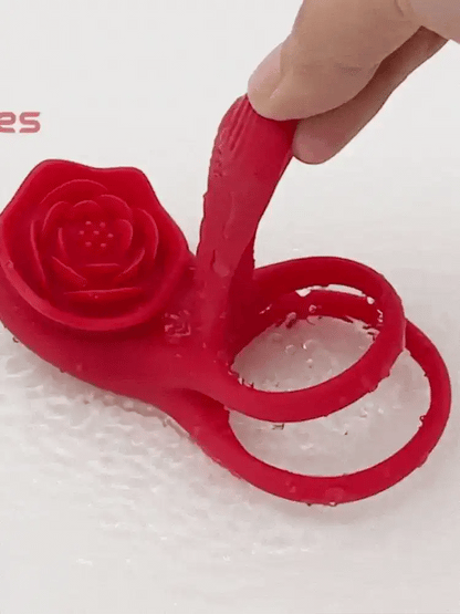 Rose Max Vibrator for women back view – WildNightX