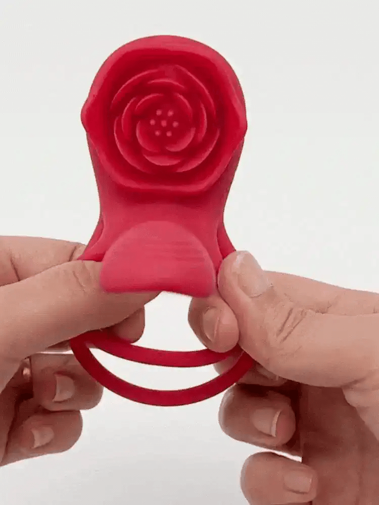 Rose Max Vibrator for women side angle – WildNightX