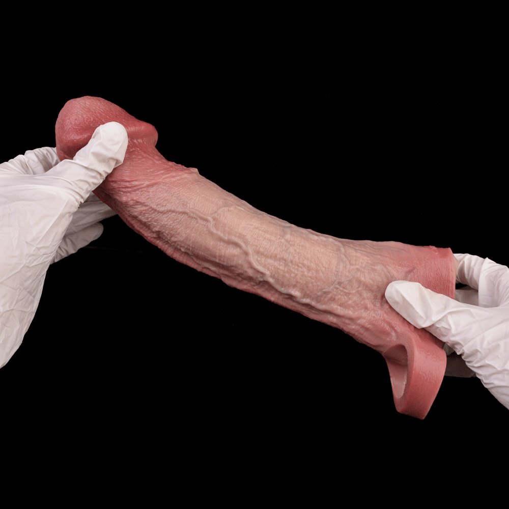Flesh hollow silicone sleeve extender, photo 13