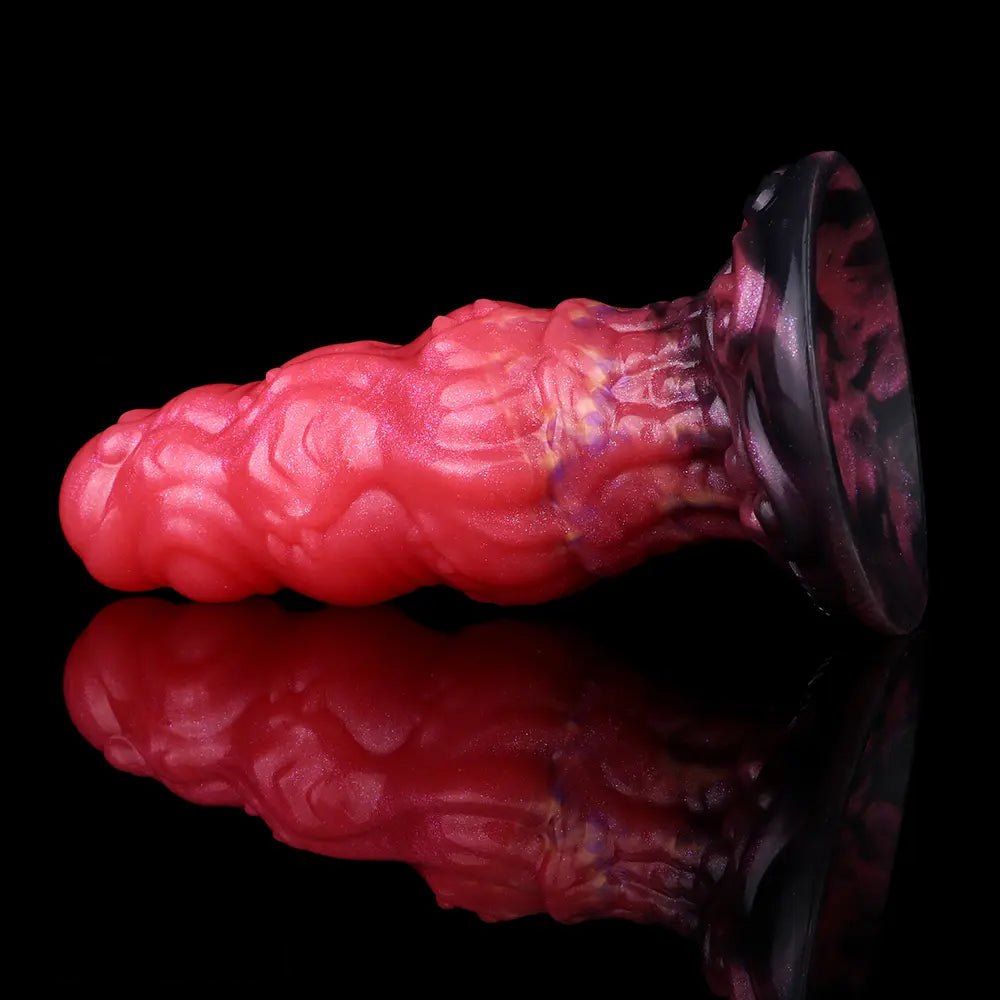 Red monster silicone fantasy dildo, photo 10