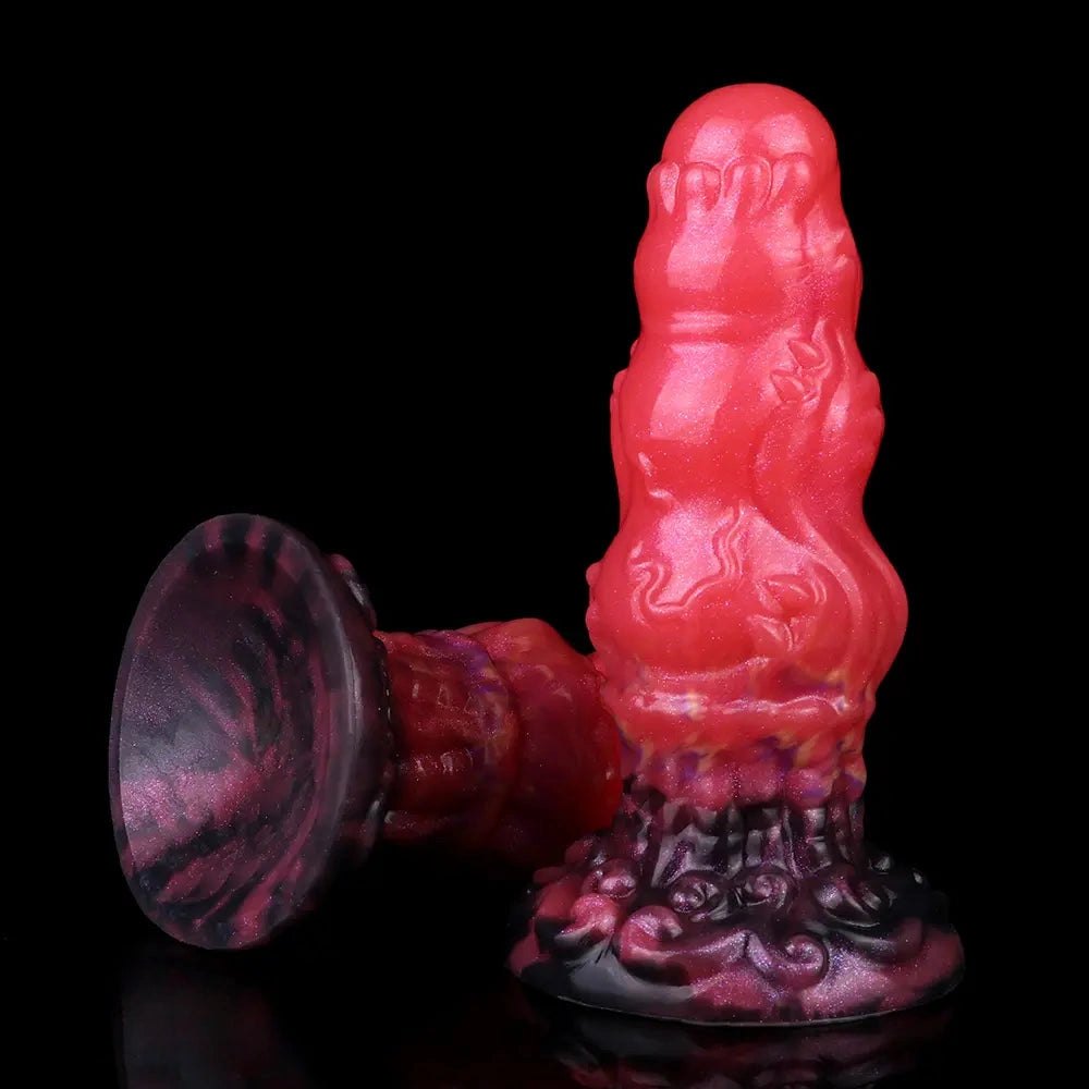 Red monster silicone fantasy dildo, photo 13
