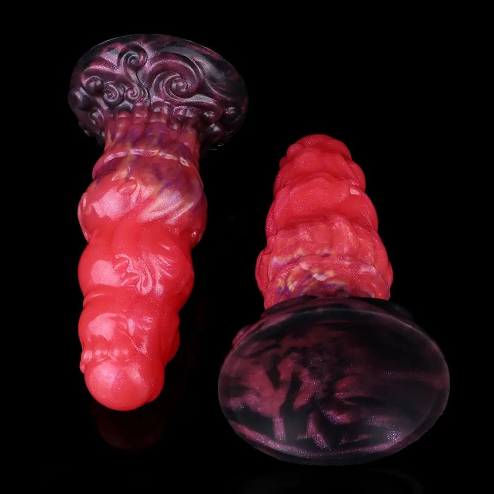 Red monster silicone fantasy dildo, photo 14