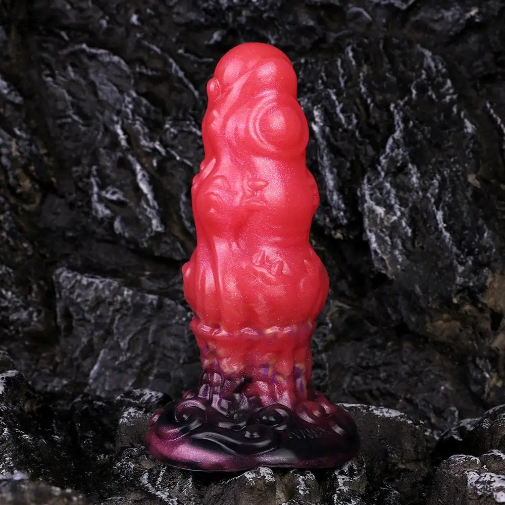 Red monster silicone fantasy dildo, photo 15