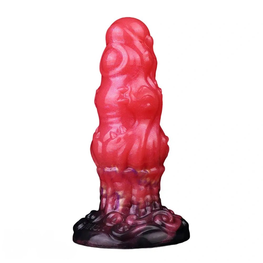 Red monster silicone fantasy dildo, photo 2