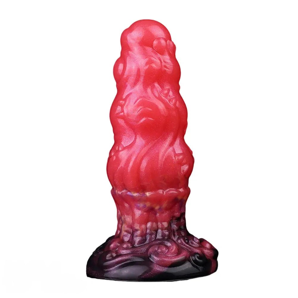 Red monster silicone fantasy dildo, photo 3