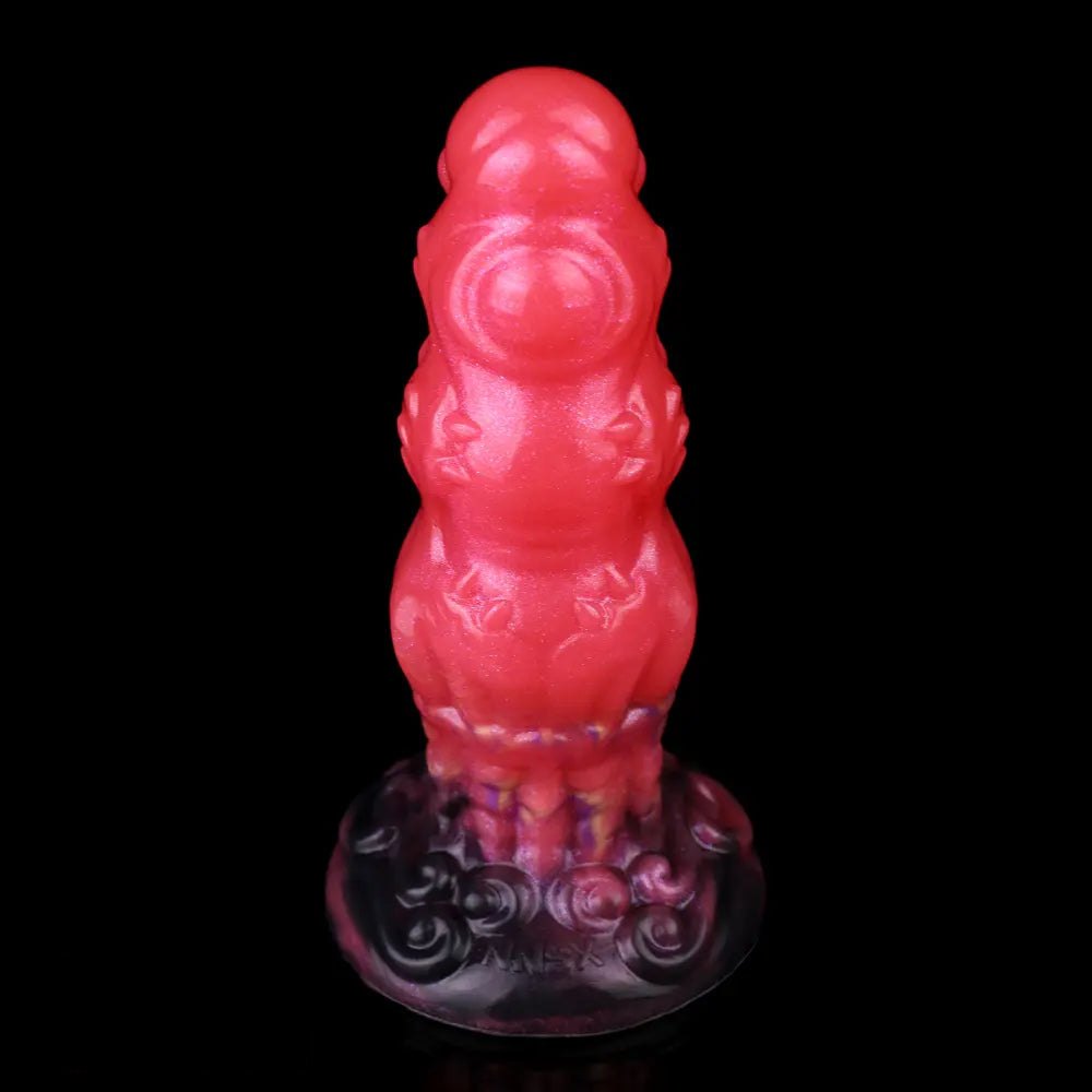 Red monster silicone fantasy dildo, photo 7