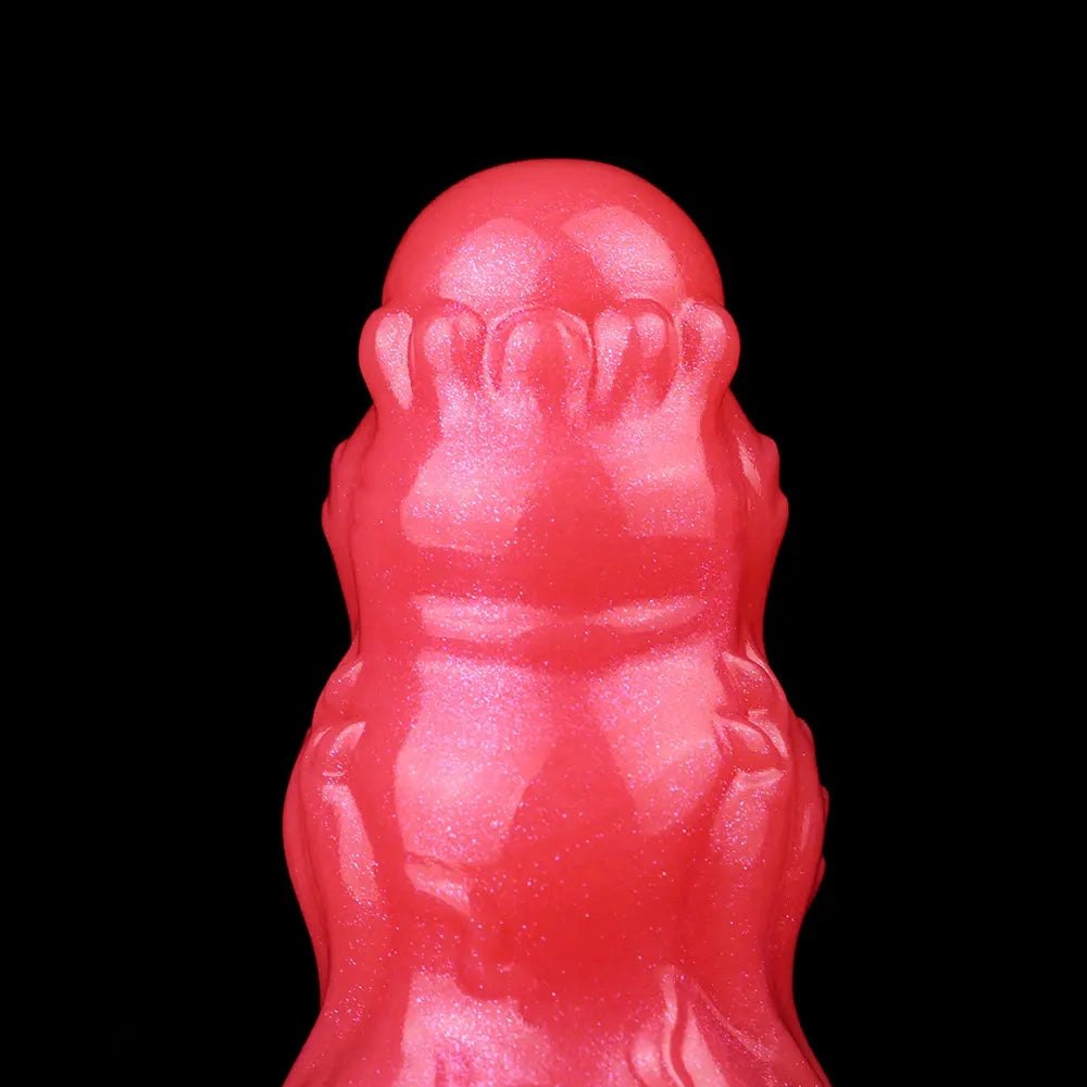 Red monster silicone fantasy dildo, photo 8