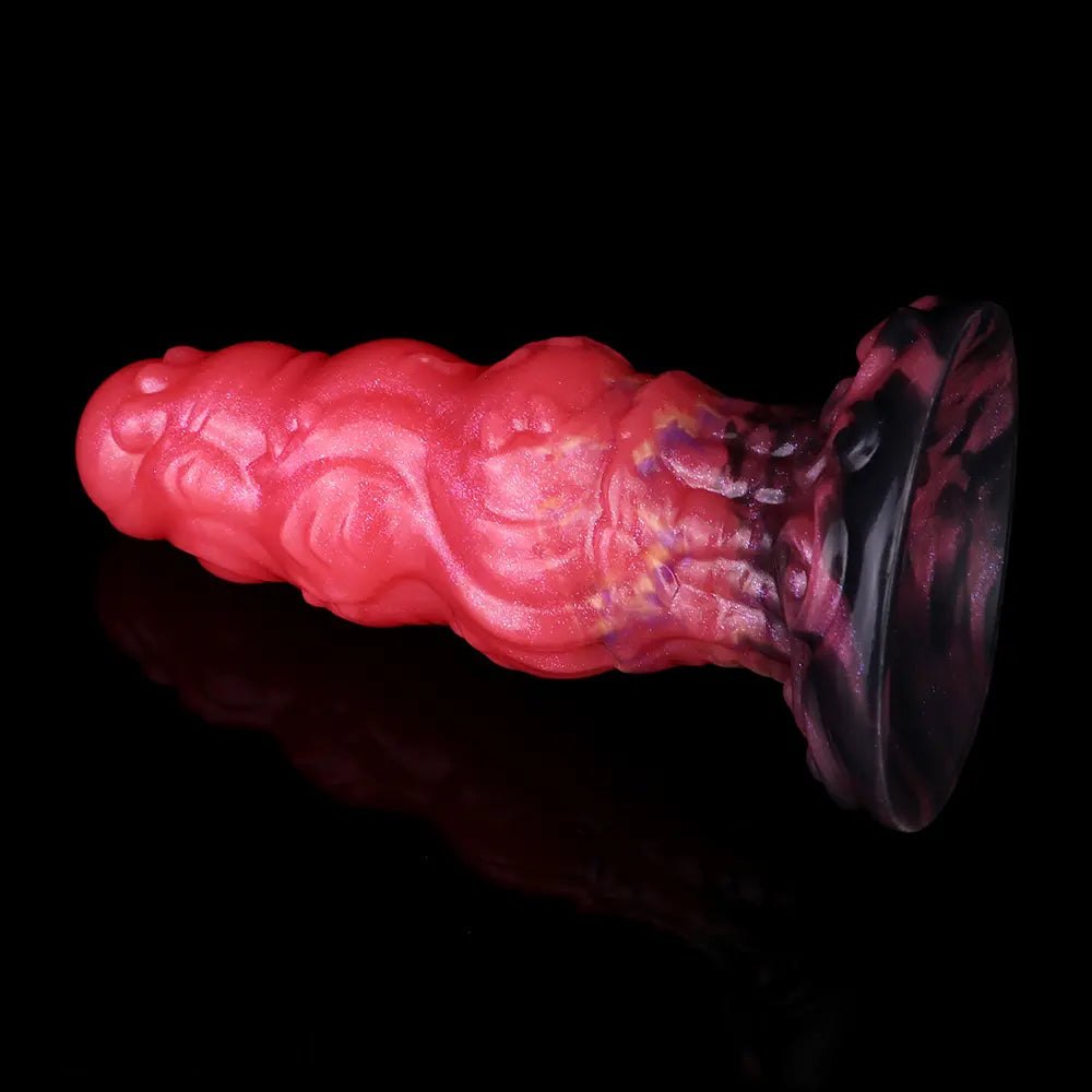 Red monster silicone fantasy dildo, photo 9