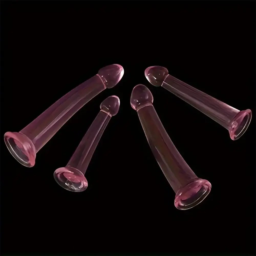 Pink slim tapered anal dildo, photo 4