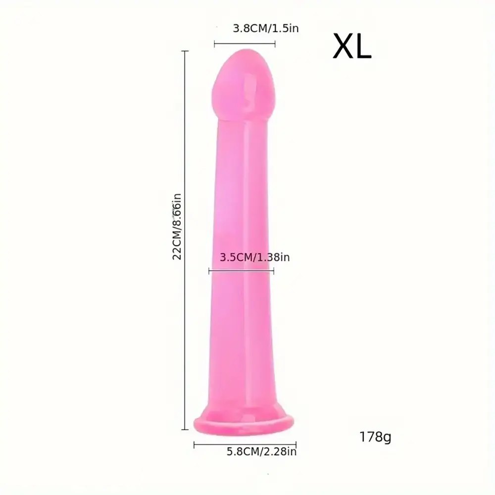 Pink slim tapered anal dildo, photo 7