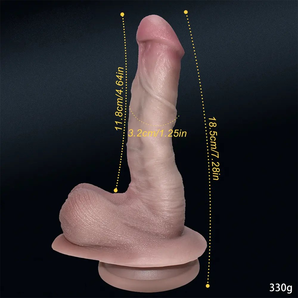 Flesh tone slim realistic anal dildo, photo 3