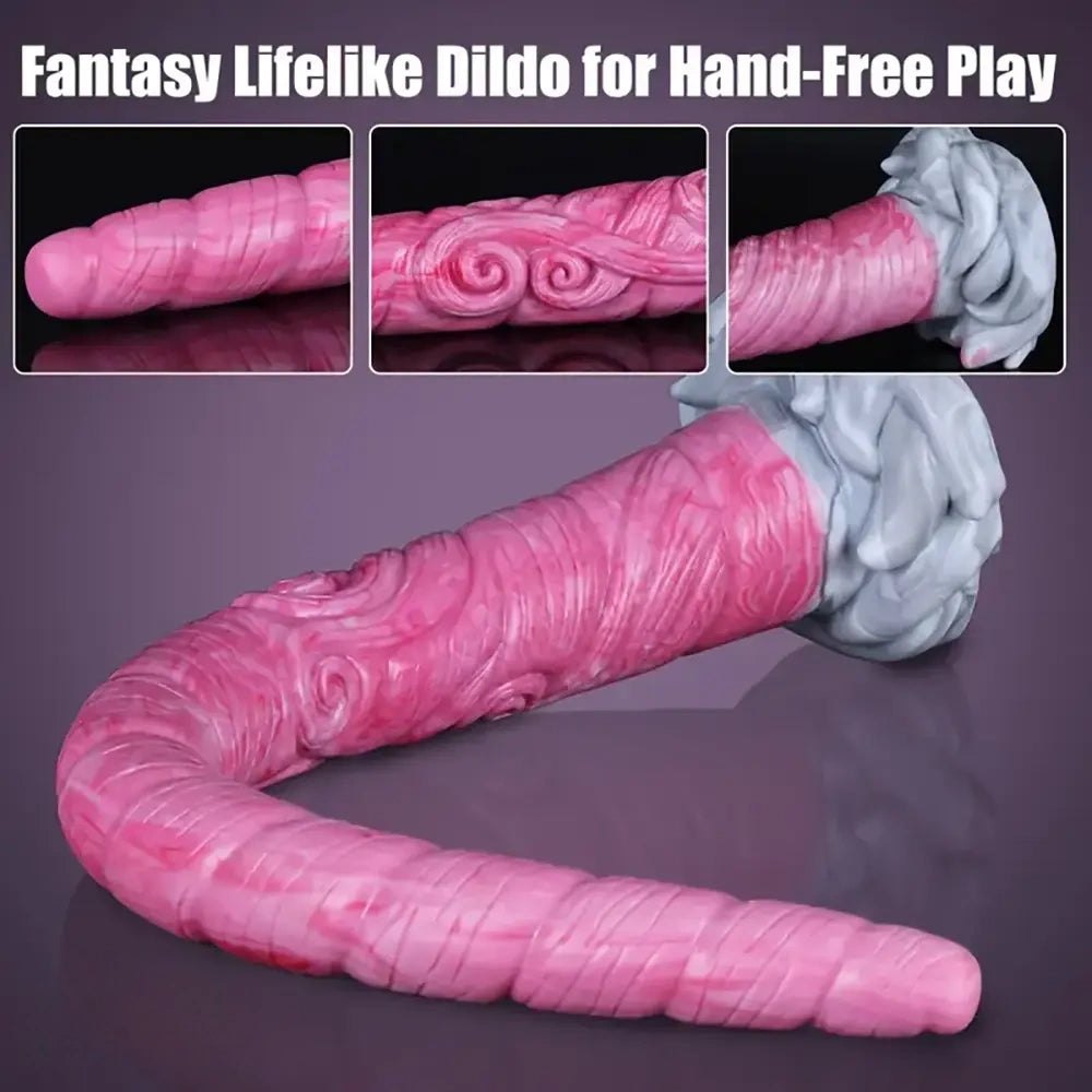 Colorful slim realistic dildo, photo 4