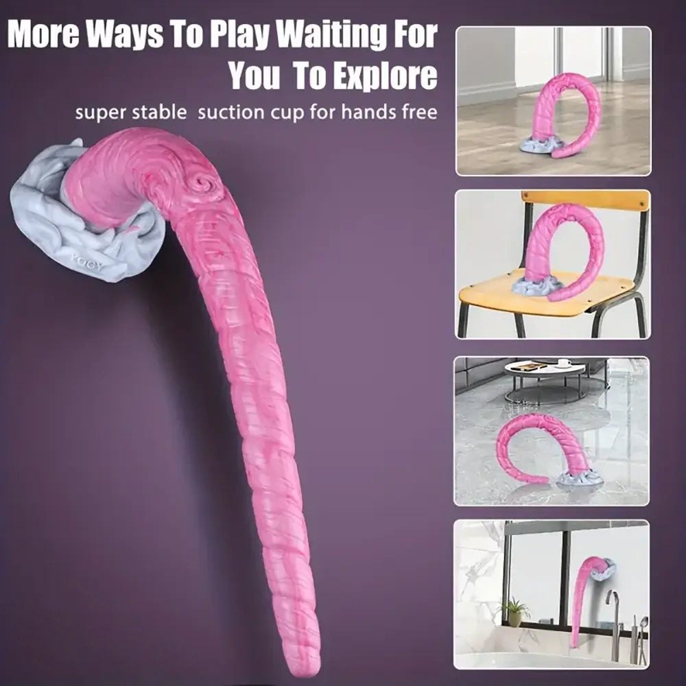 Colorful slim realistic dildo, photo 6