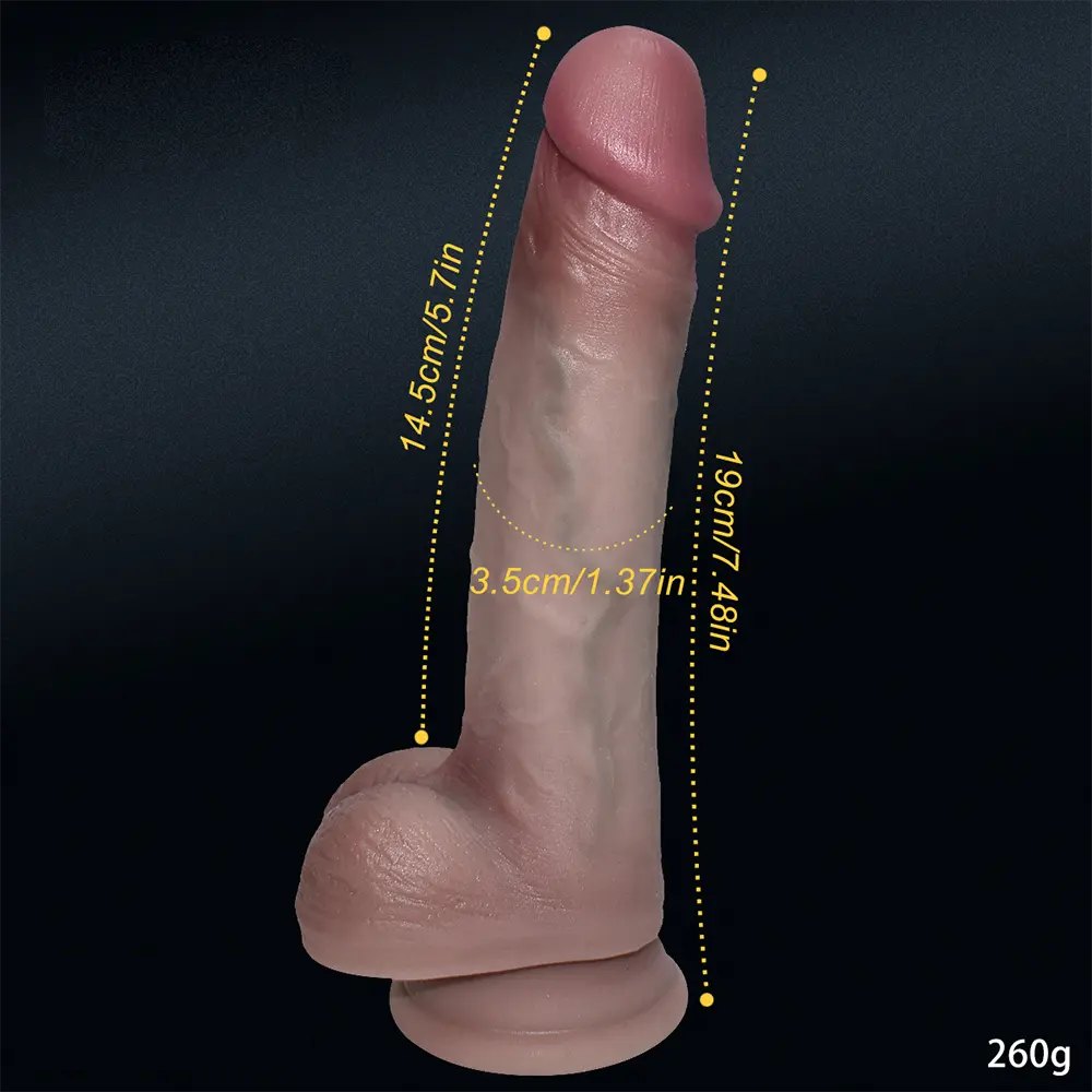 Flesh tone slim realistic dildo, photo 5