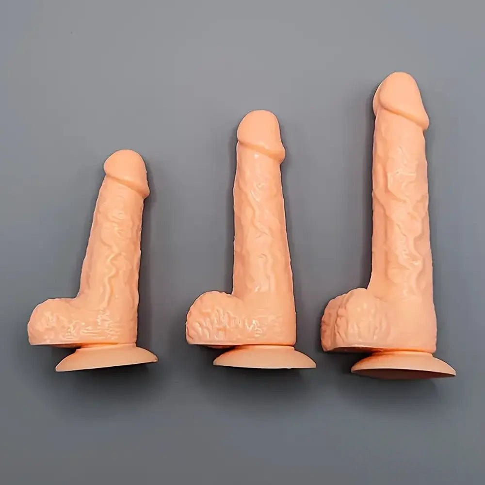 Flesh slim realistic dildo, photo 1